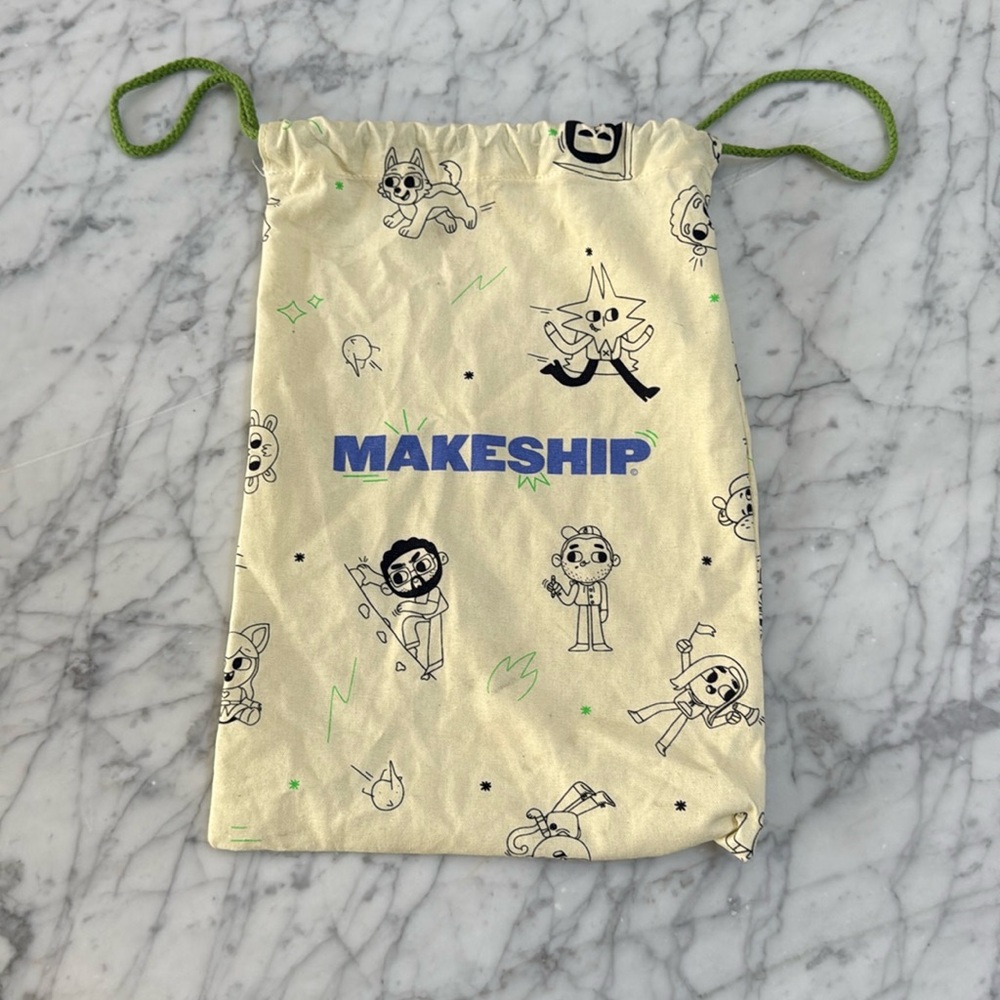Makeship Blue Letter Bag Collectible Bag - Bag Only (No Plushie)